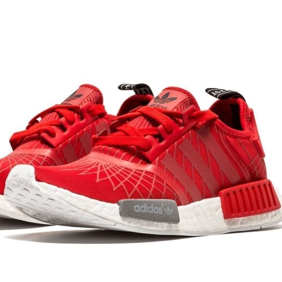 NEW Adidas NMD R1 runner w Lush Red White S79385 38 2/3 EUR - Picture 2 of 14